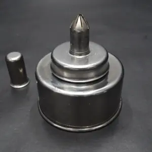 Stainless Steel Alcohol burner for heat sterilization.